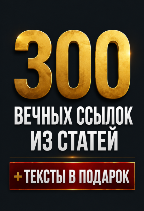 SEO ссылки из статей. 300 реальных вечных ссылок.